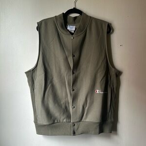 Green Champion Reverse Weave Vest NWT